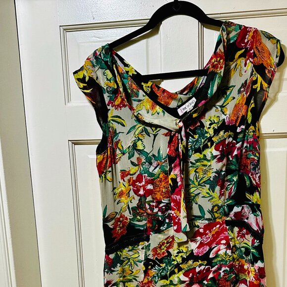 Anne Giorgio fully lined Flowing styled floral Dress size Med - Picture 5 of 10